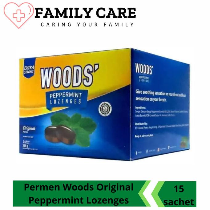 

Permen Woods Original Lozenges Box 15 Sachet