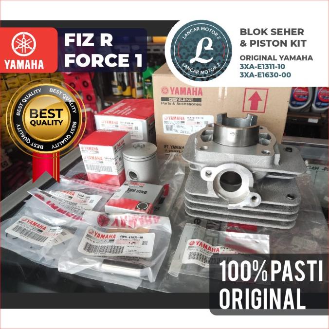 Blok Seher Piston Set FIZ R FIZR FORCE 1 ONE 100% Asli Original Yamaha