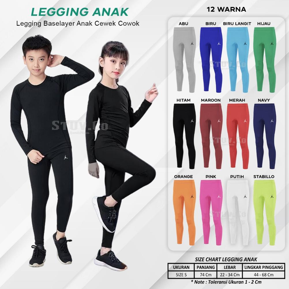 Hot Legging Panjang Olahraga Anak Kids Baselayer Olahraga Anak Laki Laki Perempuan