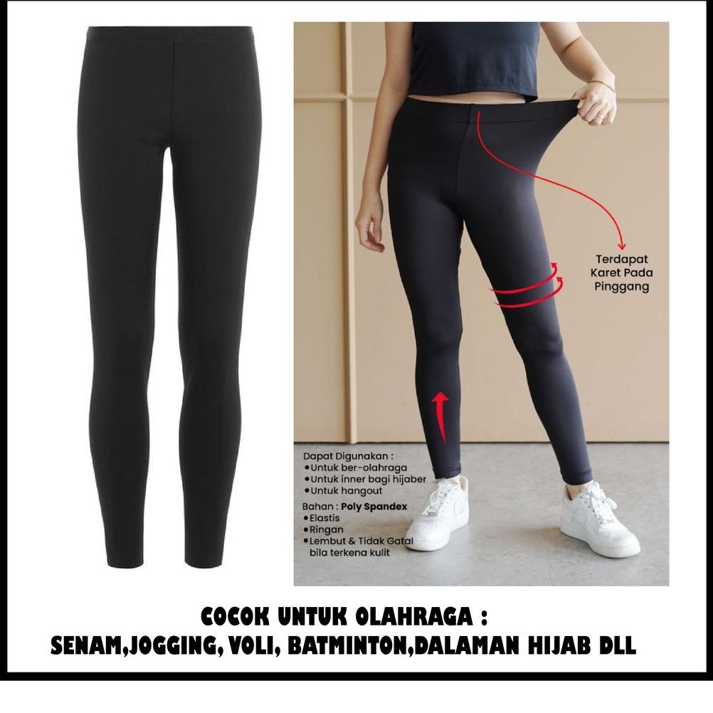 Bestseller Legging Hitam / Legging Panjang / Legging Warna Hitam / Legging Wanita / Legging Spandex 