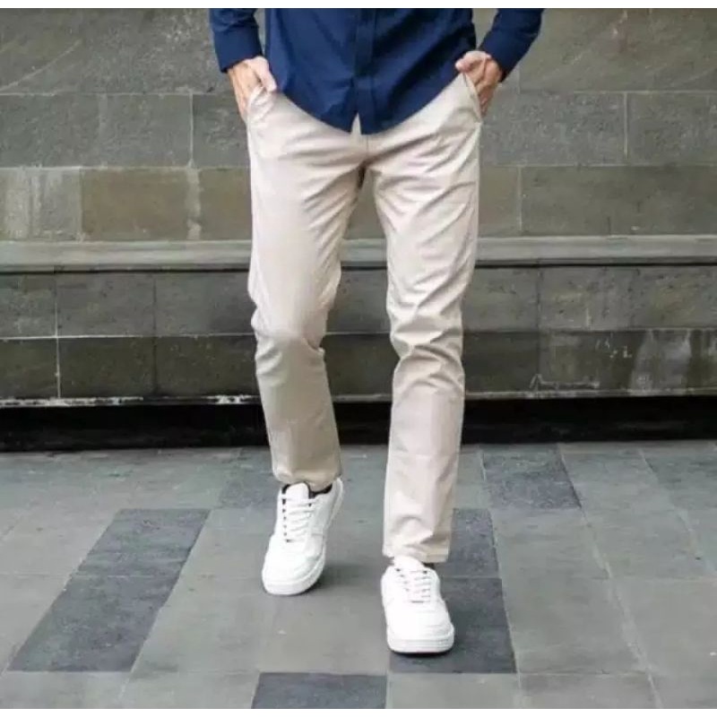 Celana Cargo Panjang Pria Oversize Waterproof Sweatpants Celana Panjang Korean Style Hitam Celana Ka