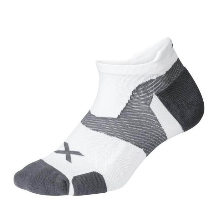 Kaos Kaki - Kaos Kaki Lari 2Xu Vectr Cushion No Show Socks White Original Ua5043Ew