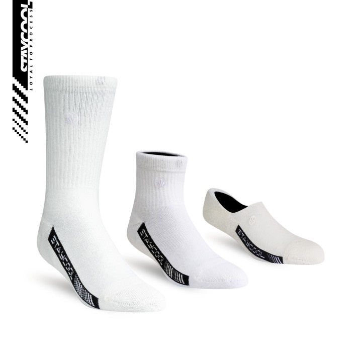 StayCool Socks Kaos Kaki Fashion Basic OG - Off White