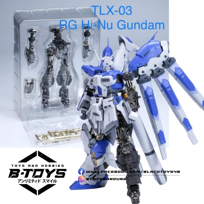 Tlx-03 Hinu Rg 1/44 Hi-Nu Gundam Metal Part Rx-93 Nu Gundam Diecast