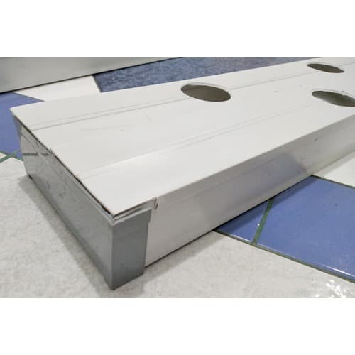 Gully Hidroponik DFT Talang Air 1m Kotak +Tutup Atas dan Samping