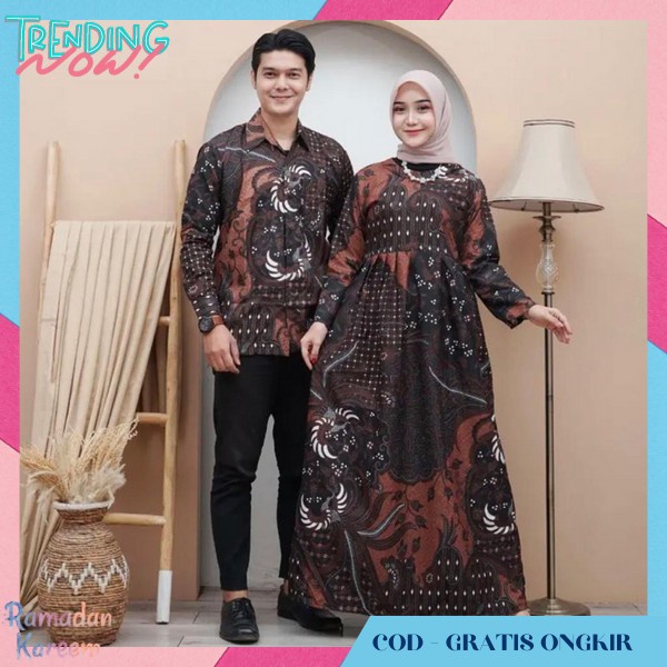 Gamis Couple Pasangan Terbaru 2024 Lebaran Cauple Ramadhan Dress Setelan Suami Istri Kapel Muslim Ay