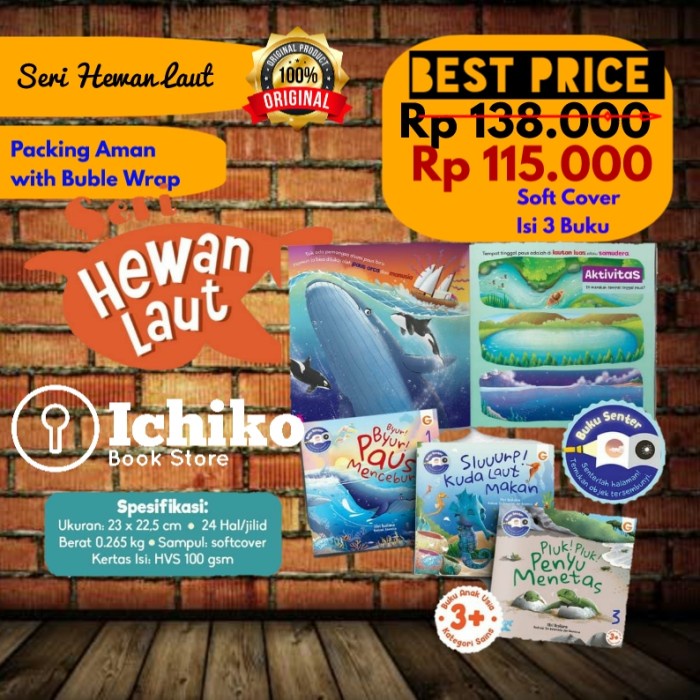

Jual!! Seri Hewan Laut 3 Buku Buku Senter / ORIGINAL