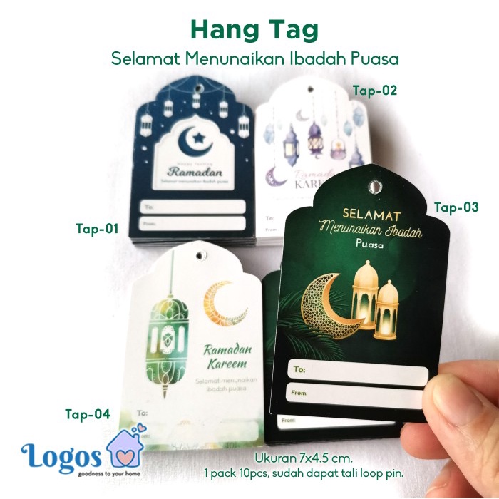 

TERLARIS Hang Tag Idul Fitri Puasa Lebaran Ucapan Selamat Hari Raya Kartu Label