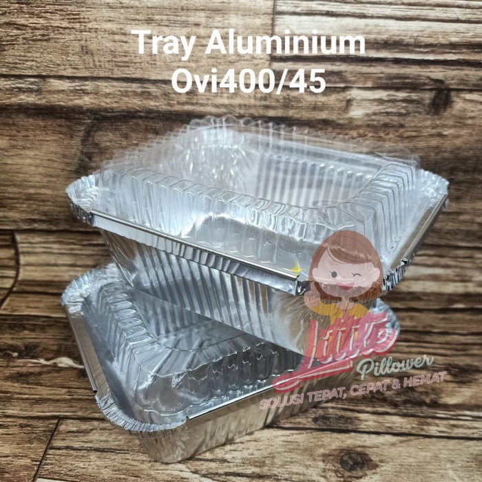 Ovi400 Tray Aluminium 400Ml - Tray Aluminium Panggang - Alum Foil