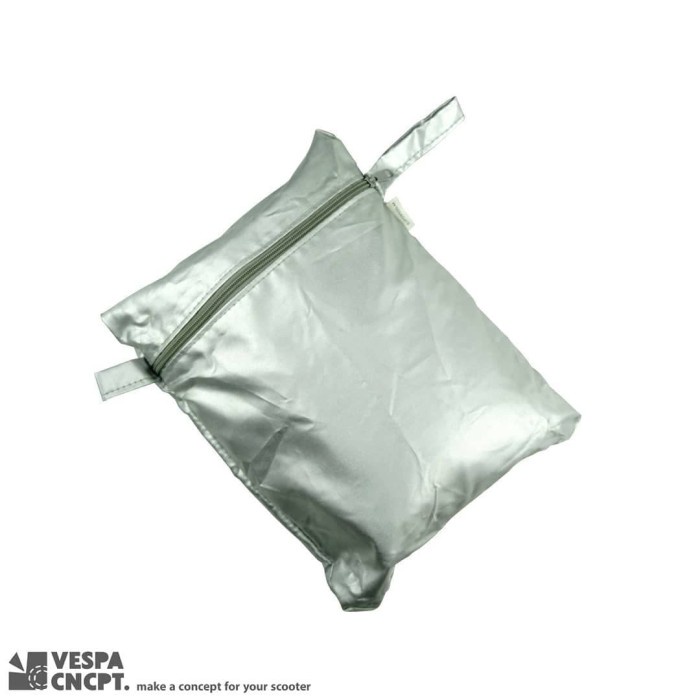 Sarung Vespa Sip Cover Motor All Modern Vespa Black Silver