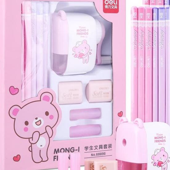 

Study Set Deli Stationery Set 4 In 1 - 68896