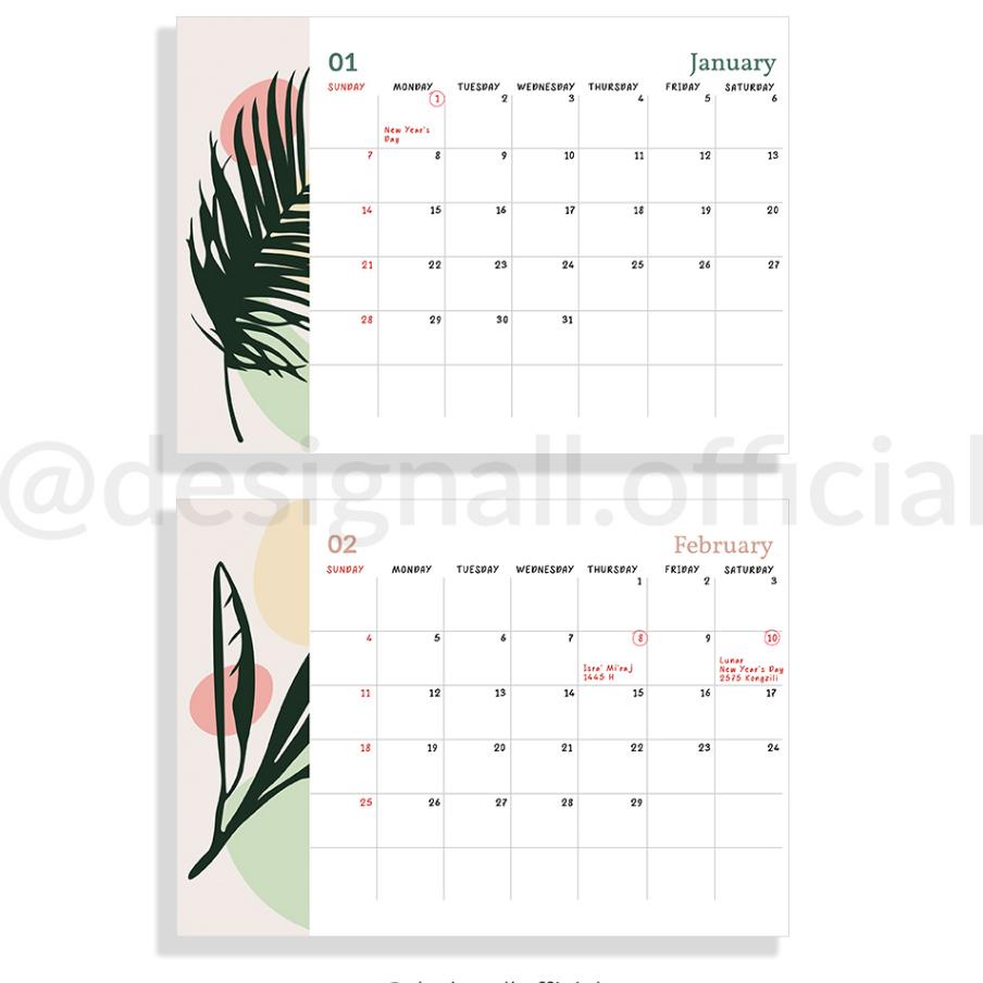 

Designall Kalender 2024 Aesthetic Meja / Kalender Duduk Spiral Pl (Free Okt - Nov - Dec 2023)
