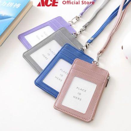 

Ace Ataru Holder Id Card Dengan Resleting - Rose Gold Lanyard Tanda Genal Serbaguna Tali Leher Dengan Pelindung Kartu Id Name Tag Wallet