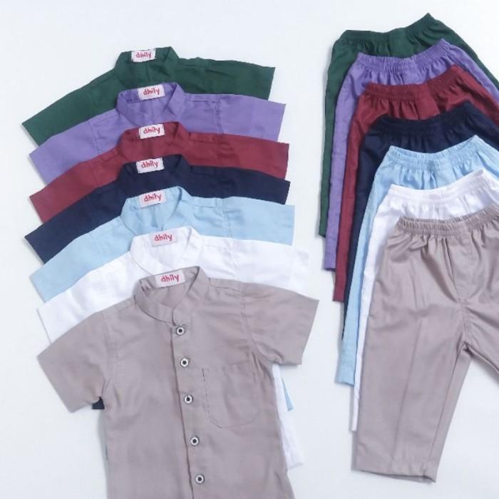BISA COD - BAJU KEMKO COUPLE BAYI KOKO ANAK AYAH COUPLE KEMEJA KOKO