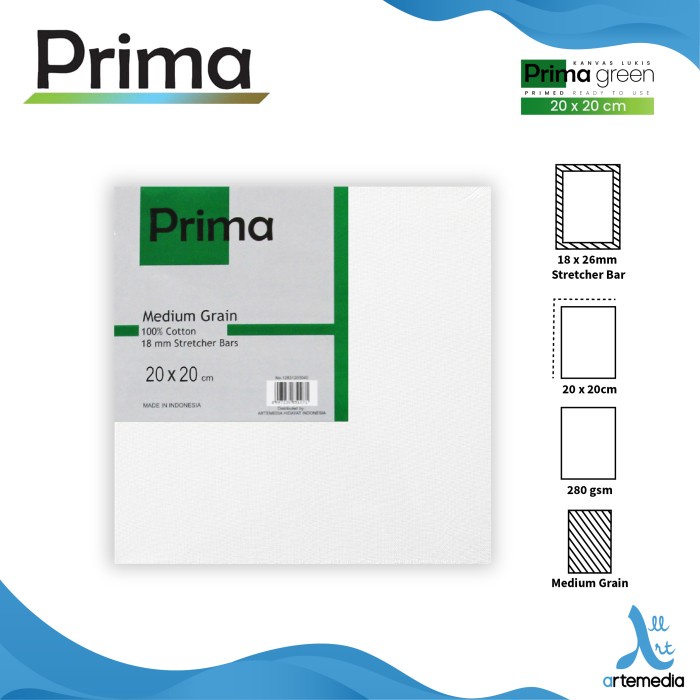 

KANVAS LUKIS PRIMA GREEN 20X20CM VALUE SET 3 COTTON CANVAS ORIGINAL TERBARU