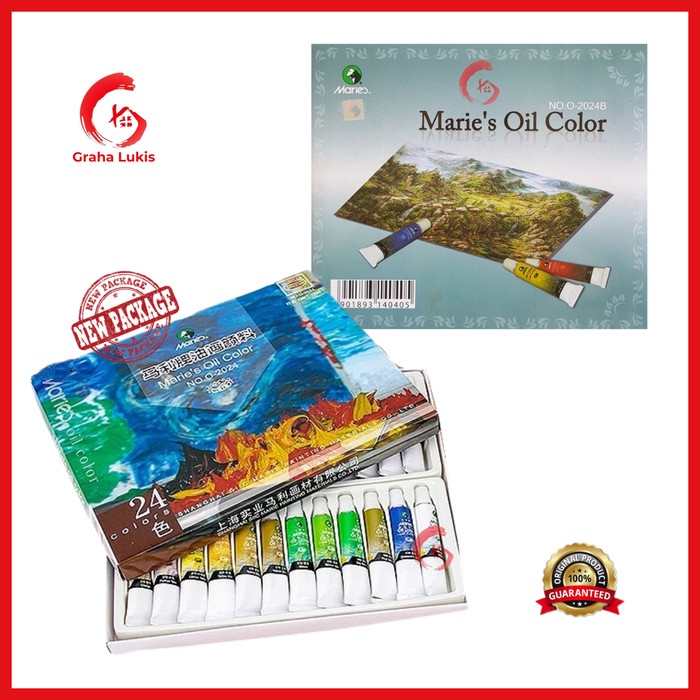 

CAT MINYAK MARIES OIL COLOR SET 24 ORIGINAL TERBARU