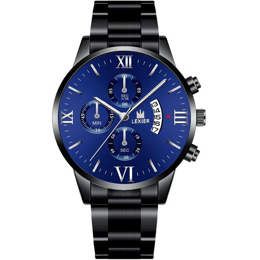 Best Seller Jam Tangan Pria LEXIER Model Terbaru 2024 Dial Tipis Cross-Border Fashion New Men's Watc