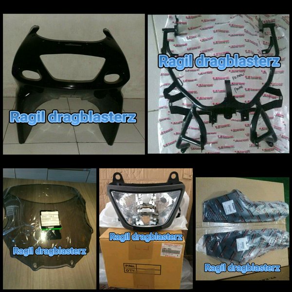 Fairing Full Set Atas Ninja Rr 150 Old Hitam Original