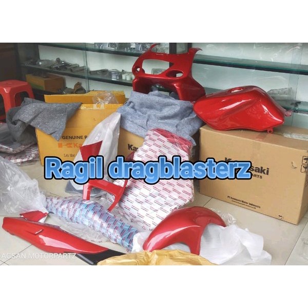 Full Fairing Cover Dy Set Ninja Rr Old Merah Maron Original