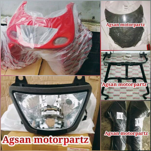 Fairing Full Set Atas Ninja Rr Old Merah Original