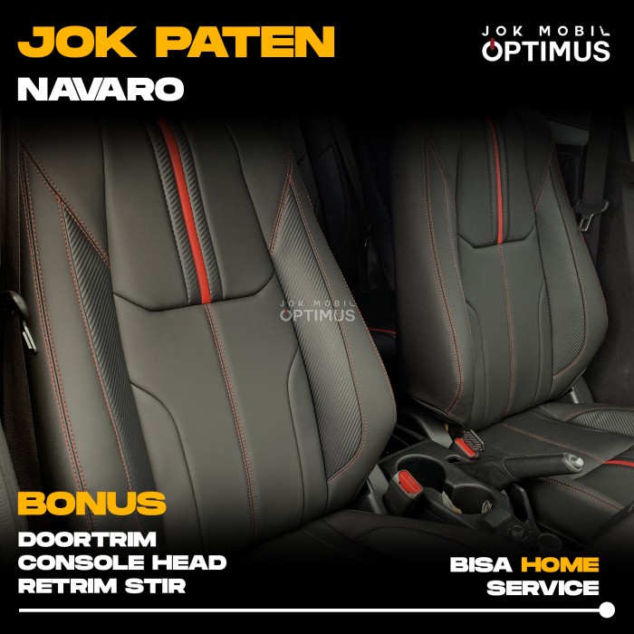 Sarung Jok Paten Mobil Xpander Bahan Kulit Navaro Termurah