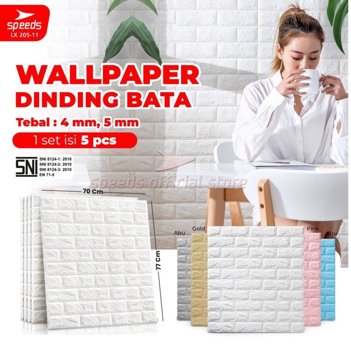 Wallpaper Dinding Murah Walpaper Dinding Perekat 3d Foam 205-3