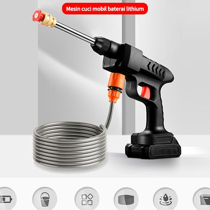 Jet Cleaner Mesin 998Vf 150Bar Cuci Mobil Baterai Alat Cuci Mobil Cuci Motor Alat Cuci Motor Alat Cu