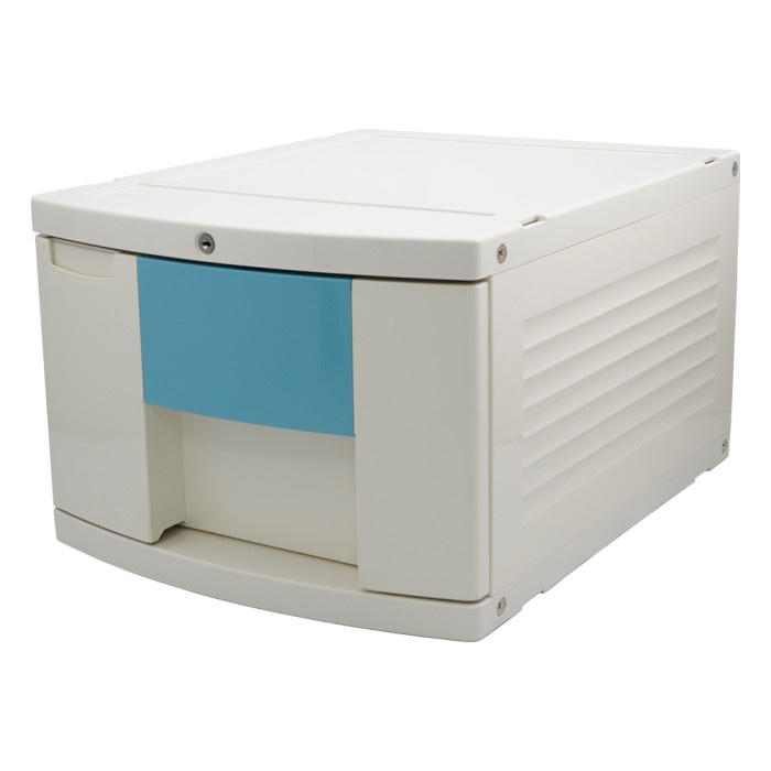 

Tray BOX One Drawer for A4 (With Key) 290 x 360 x 205 mm - Blue