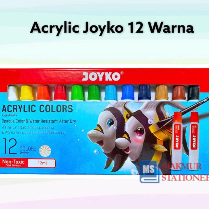 

Acrylic Color Cat Akrilik Joyko Titi Acc-12Ml-12 Warna Colors