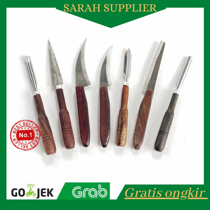 

Pisau Ukir Buah Dan Sayur / Pisau Garnish / Pisau 1 Set Isi 7