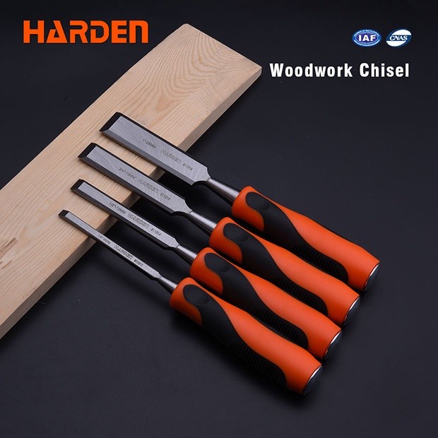 

Durable Woodwork Wood Chisel Set Isi 4Pcs / Alat Pahat Set Harden