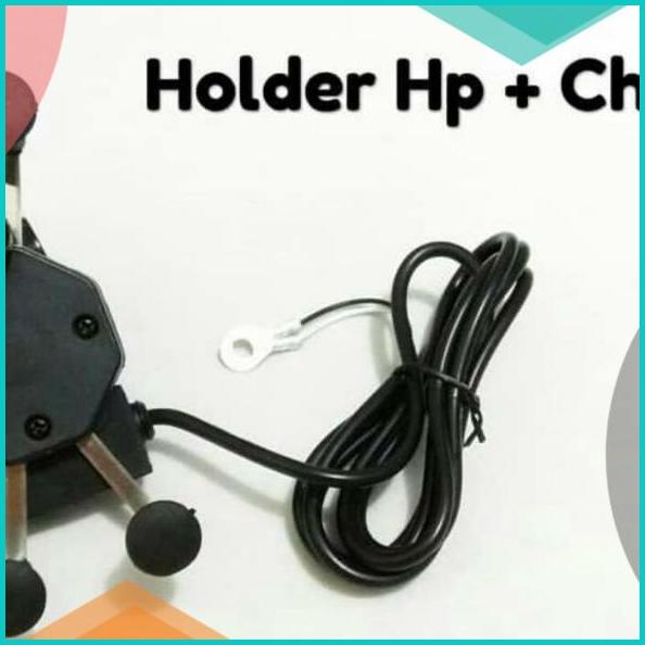 holder hp motor plus cas hp charger hp motor variasi gojek grab 16novz