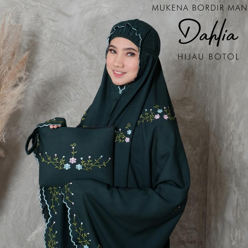 Pusat Grosir Mukena Tasik - Mukena Dewasa Rayon Bordir Dahlia