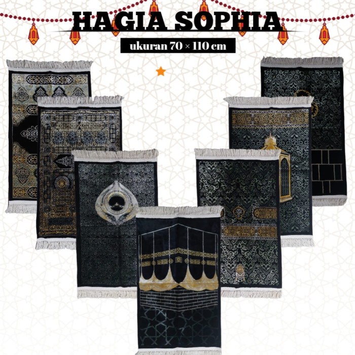 Sajadah Hagia Sophia Kiswah Turkey + Paper Bag