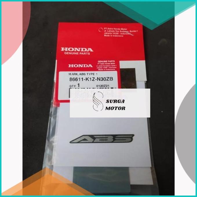 Sticker logo Mark Tempelan Tulisan ABS Type 1 Honda PCX 160 2021 2022