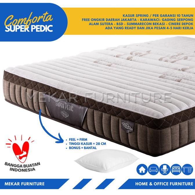 Kasur Spring Bed COMFORTA Super Pedic - 90 X 200