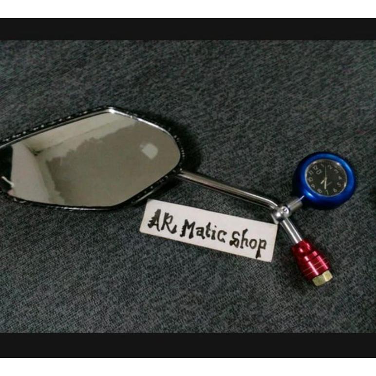 jam mini untuk di batang spion motor universal jam pemanis spion motor  detail contest
