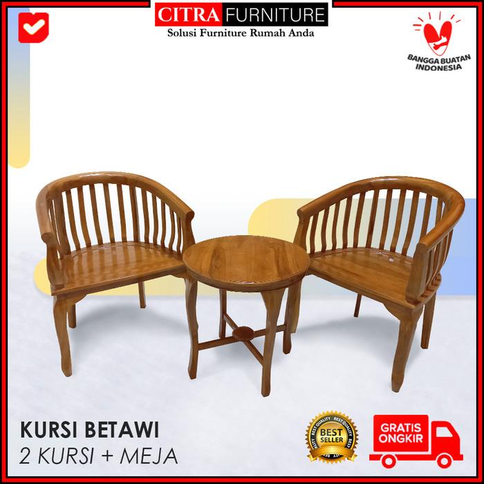 Kursi teras jati 2 kursi | betawi| lenong | doel | Jepara Berkualitas