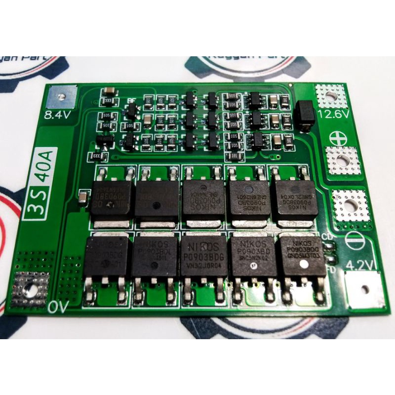 3S BMS 40A Modul Charger Charging Cas Battery Lithium Li-on 18650 PCB BMS Protection