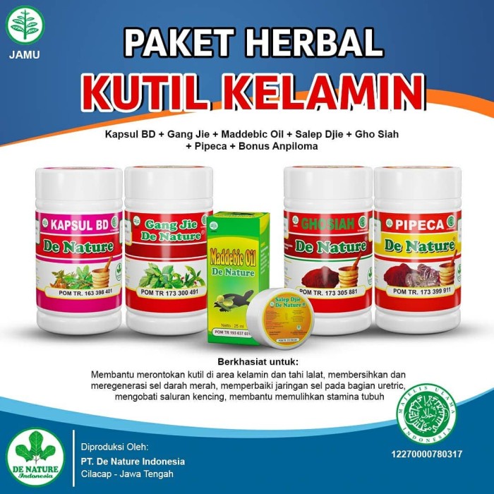 

Obat Kutil Kelamin Herbal De Nature Original