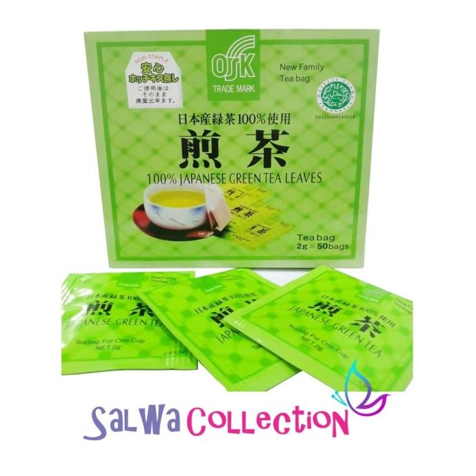 

Teh Hijau Jepang OSK Japanese Green Tea Leaves Asli Herbal Diet Alami