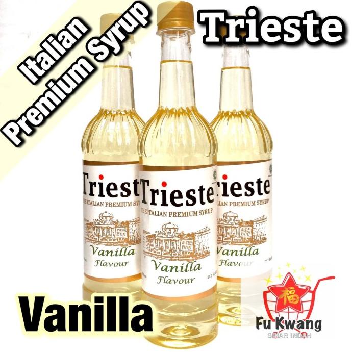 

populer] Sirup Trieste Premium Syrup Rasa Vanilla Vanila Flavour 650 ml