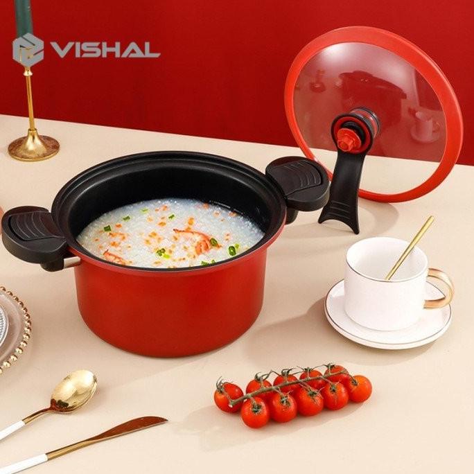 Produk Unggulan] VISANL Presto Serbaguna/Viral Panci Presto Teflon Anti Lengket Texania