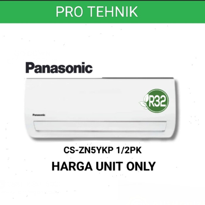 Ac Panasonic Cs-Zn5Ykp 1/2Pk 350Watt Harga Unit Only Ready