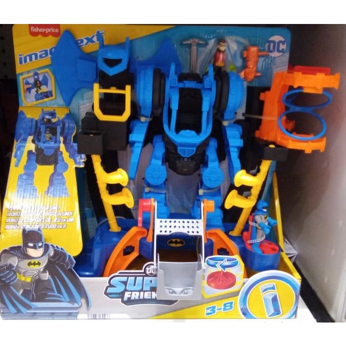 Diskon Sale: Imaginext Dc Super Friends Batman Robot Playset 3-8 Original