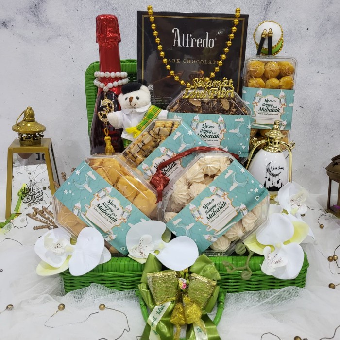 

Produk Unggulan] Paket Dekorasi Lebaran Idul Fitri Hampers Parcel Hadiah Kue Kering 011