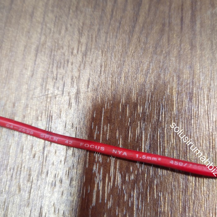 {{{{{{] per meter KABEL NYA 1.5MM MERAH focus SNI LMK SPLN 1.5 mm 1,5 mm 1,5mm