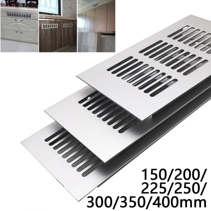 Kisi Ventilasi Ventilasi Udara Aluminium Alloy Pintu Kamar Mandi Grill
