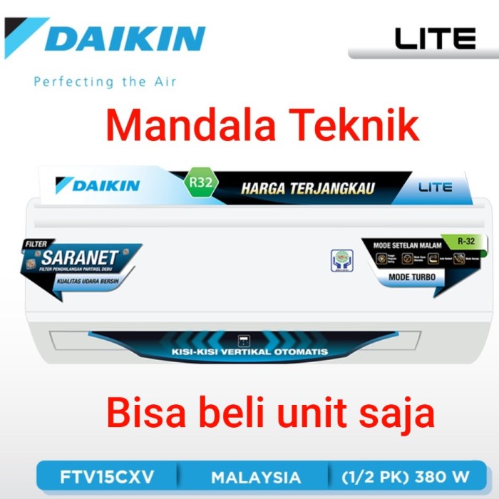 Ac Daikin 1/2Pk Ftv15Axv14 Malaysia R32 Ready