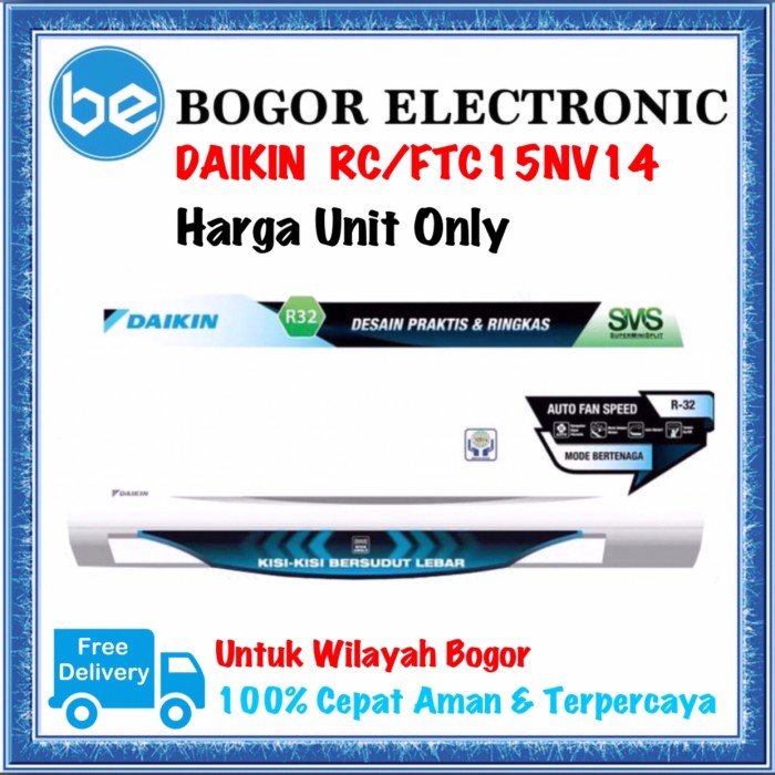 Ftc15Nv14 Rc15Nv14 Ac Daikin 1/2Pk Ac Standar Thailand R32 Ready